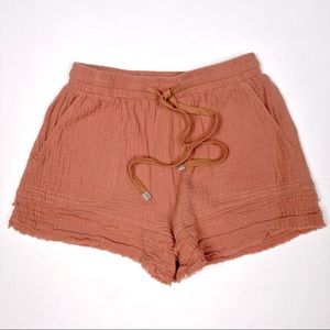 EASEL Linen Shorts- mauve